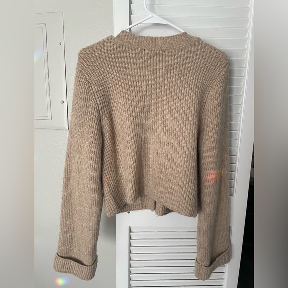 Christian Lacroix Beige wool blend Ribbed Cardigan - Picture 2 of 8